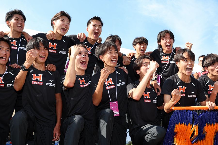 第103回箱根駅伝予選会で10位となった法大【写真：加治屋友輝】
