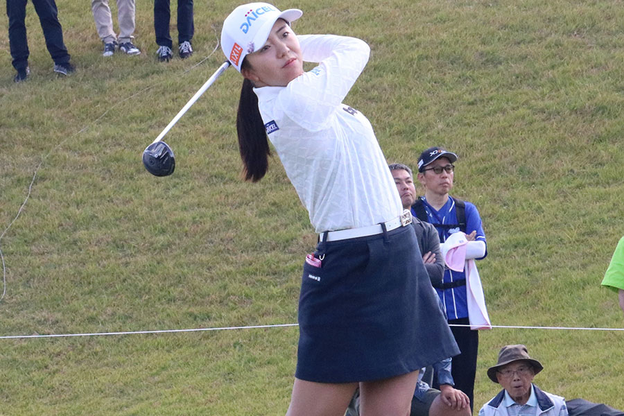 富士通レディースに出場した堀琴音【写真：柳田通斉】