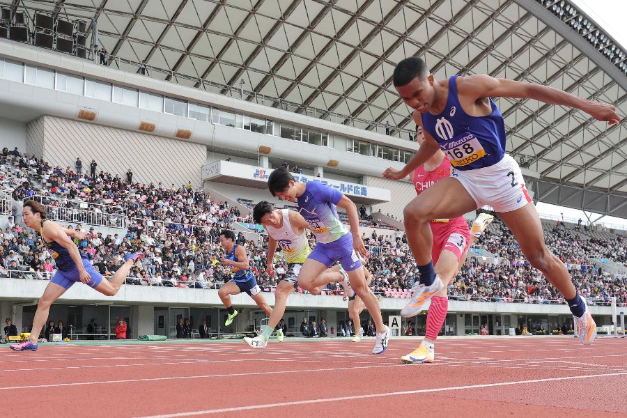 今年4月に行われた「第60回織田幹雄記念国際」、今も「織田幹雄」を冠した名称は陸上界に多く残る【写真:産経新聞社】