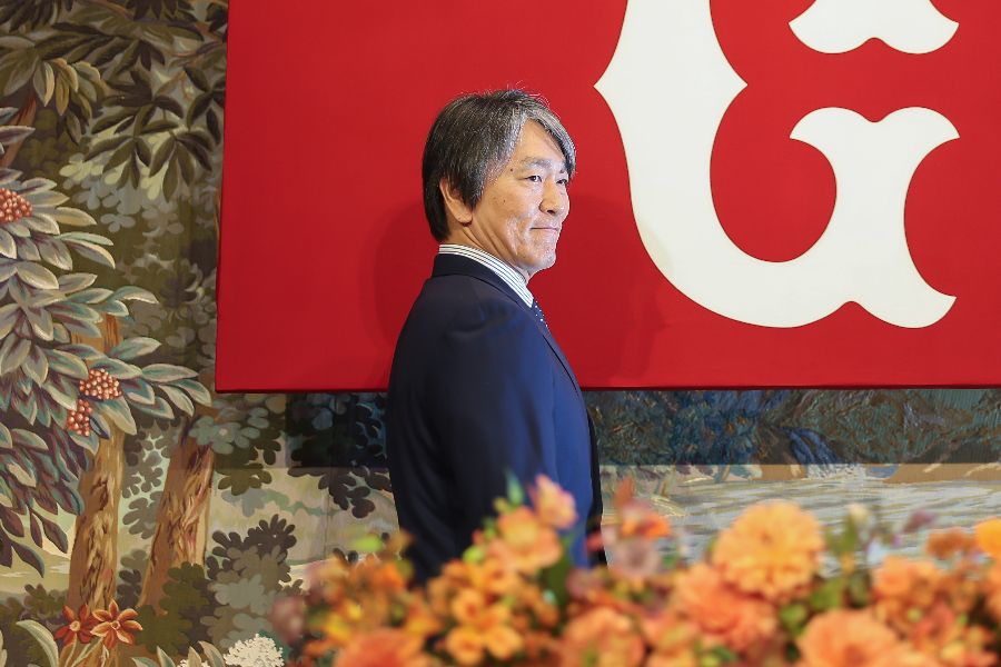 会見を行った松井秀喜氏【写真:スポーツ報知/アフロ】