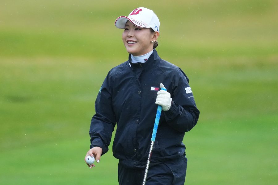 BMW女子選手権で首位争いをした吉田優利【写真:AP/アフロ】