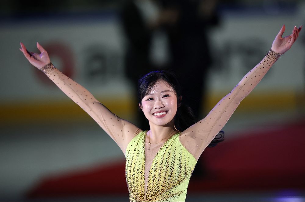 GPフランス大会で優勝した中井亜美【写真:ロイター】