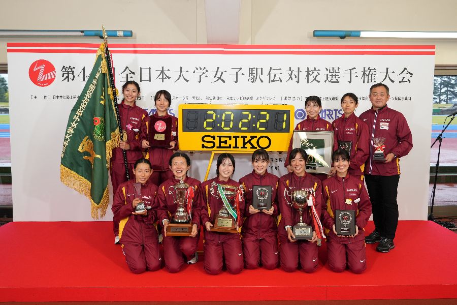 第44回全日本大学女子駅伝で優勝した名城大【写真：山下大貴】