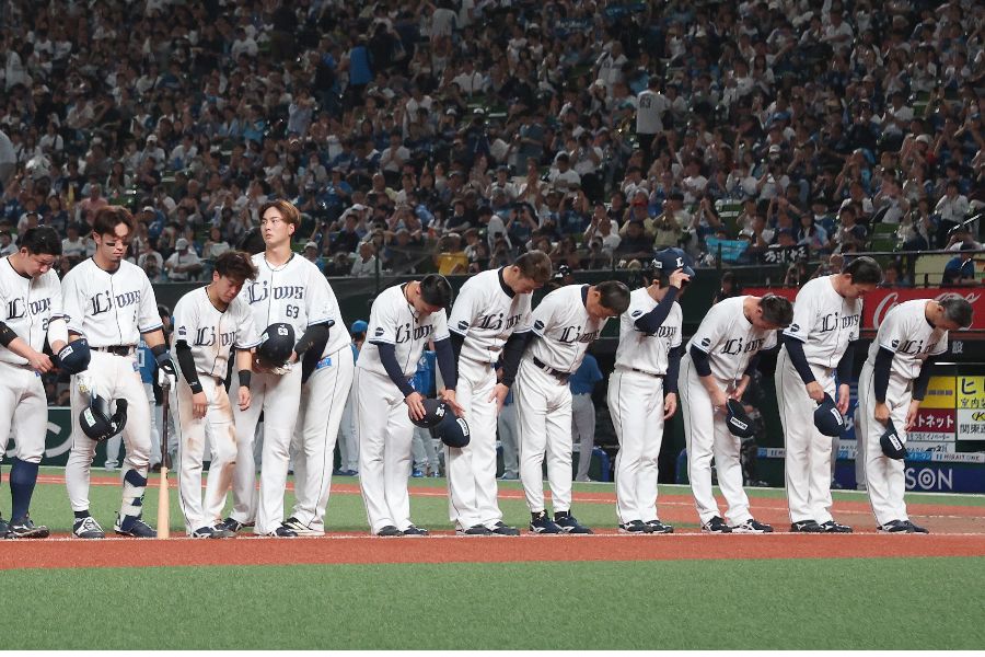 西武ナイン【写真：産経新聞社】
