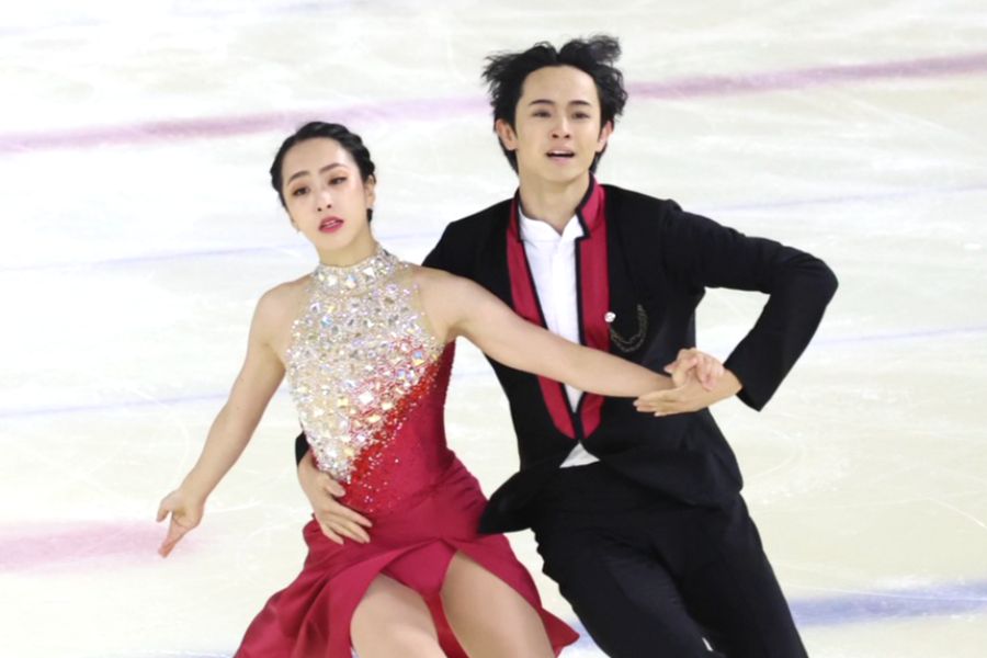 東日本選手権に出場した櫛田育良・島田高志郎組【写真:山口比佐夫】