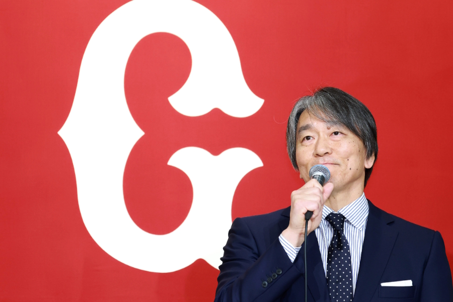 読売ジャイアンツの監督に就任した松井秀喜氏【写真：産経新聞社】