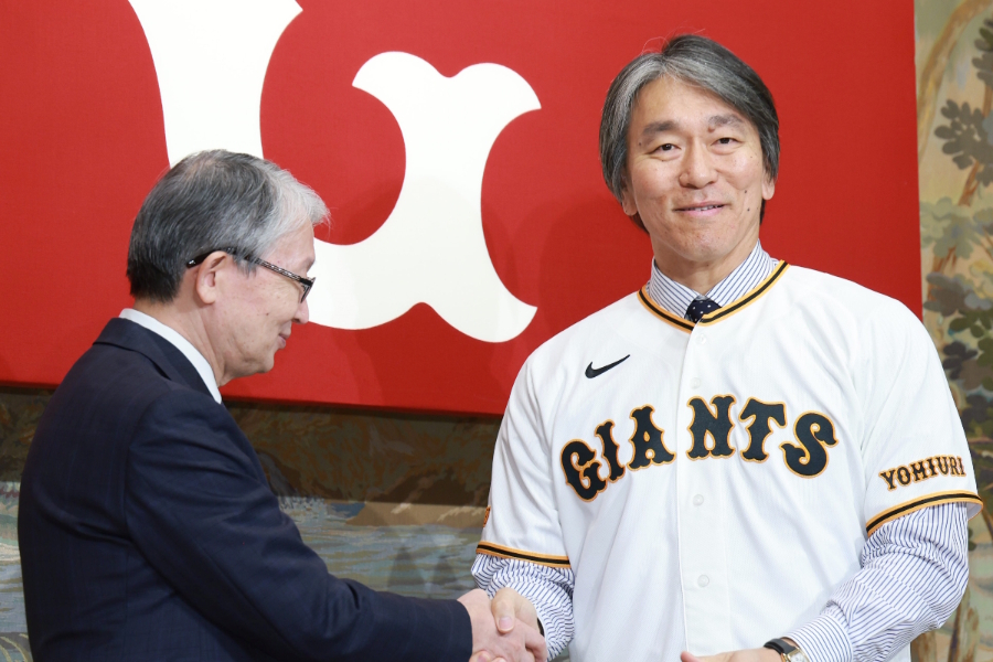 巨人新監督に就任した松井秀喜氏【写真:産経新聞社】